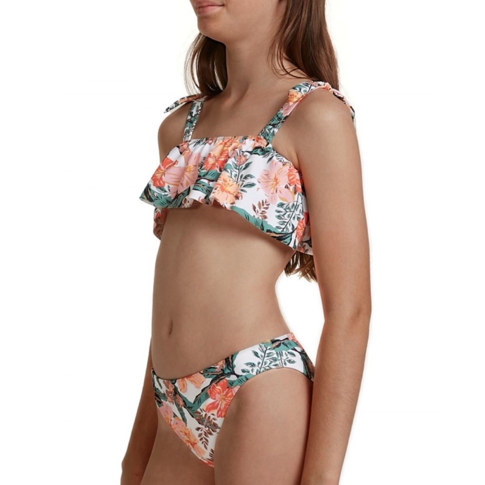 ROXY• Girls Love Is Big Flutter Bikini Set